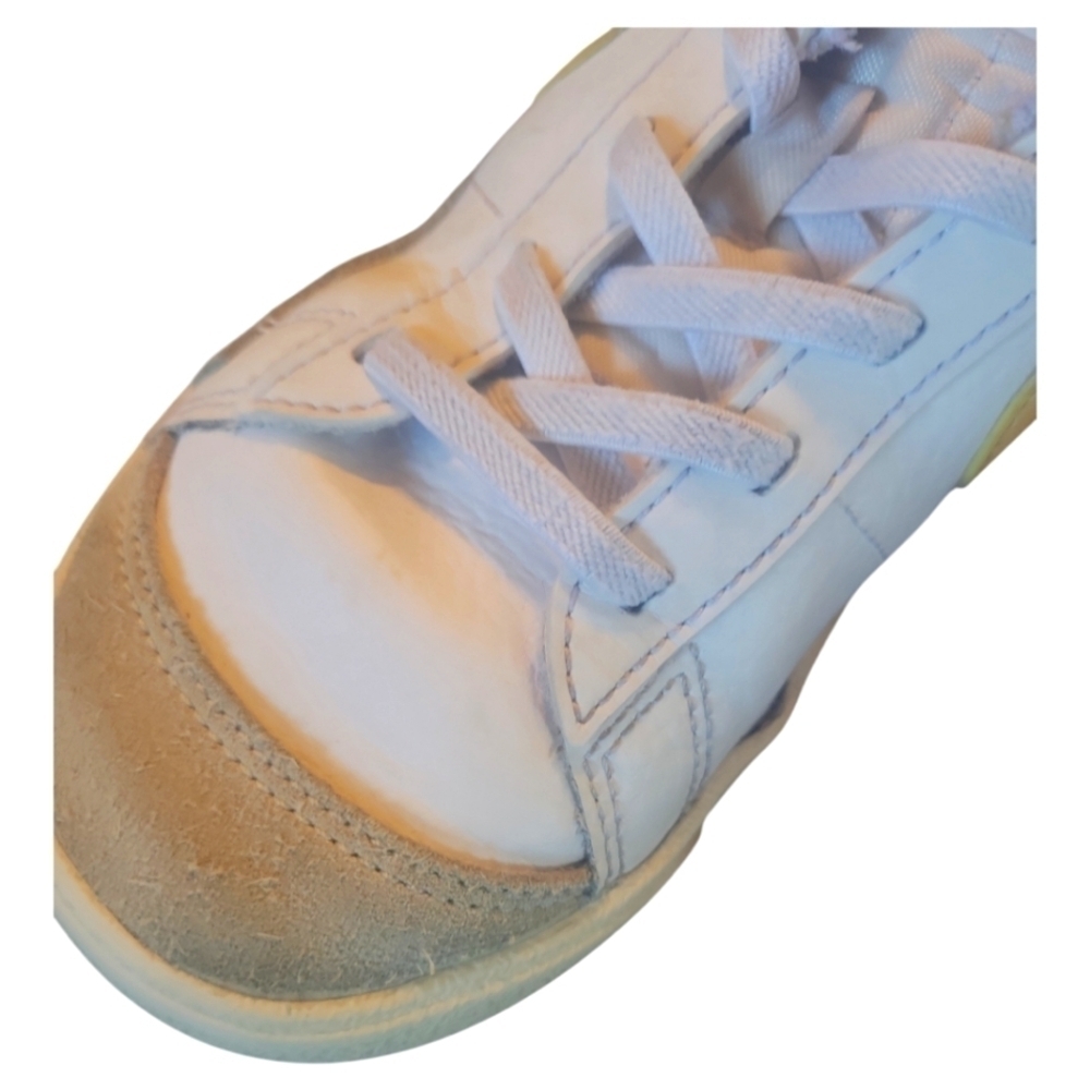 Nike Kids Blazer Low Top '77 White/ Yellow/ Pink Unisex Sneakers Size 2.5Y - Picture 9 of 11